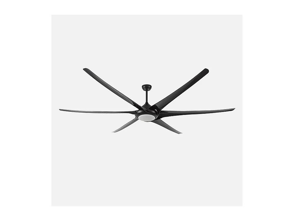 Ventilador Extragrande Dc Moncayo Negro Led Cct Regulable