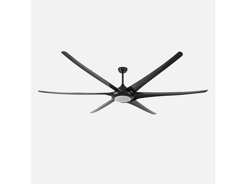 Ventilateur DC extra large MONCAYO noir LED CCT dimmable Fabrilamp