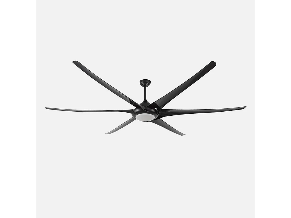 Ventilador Extragrande Dc Moncayo Negro Led Cct Regulable