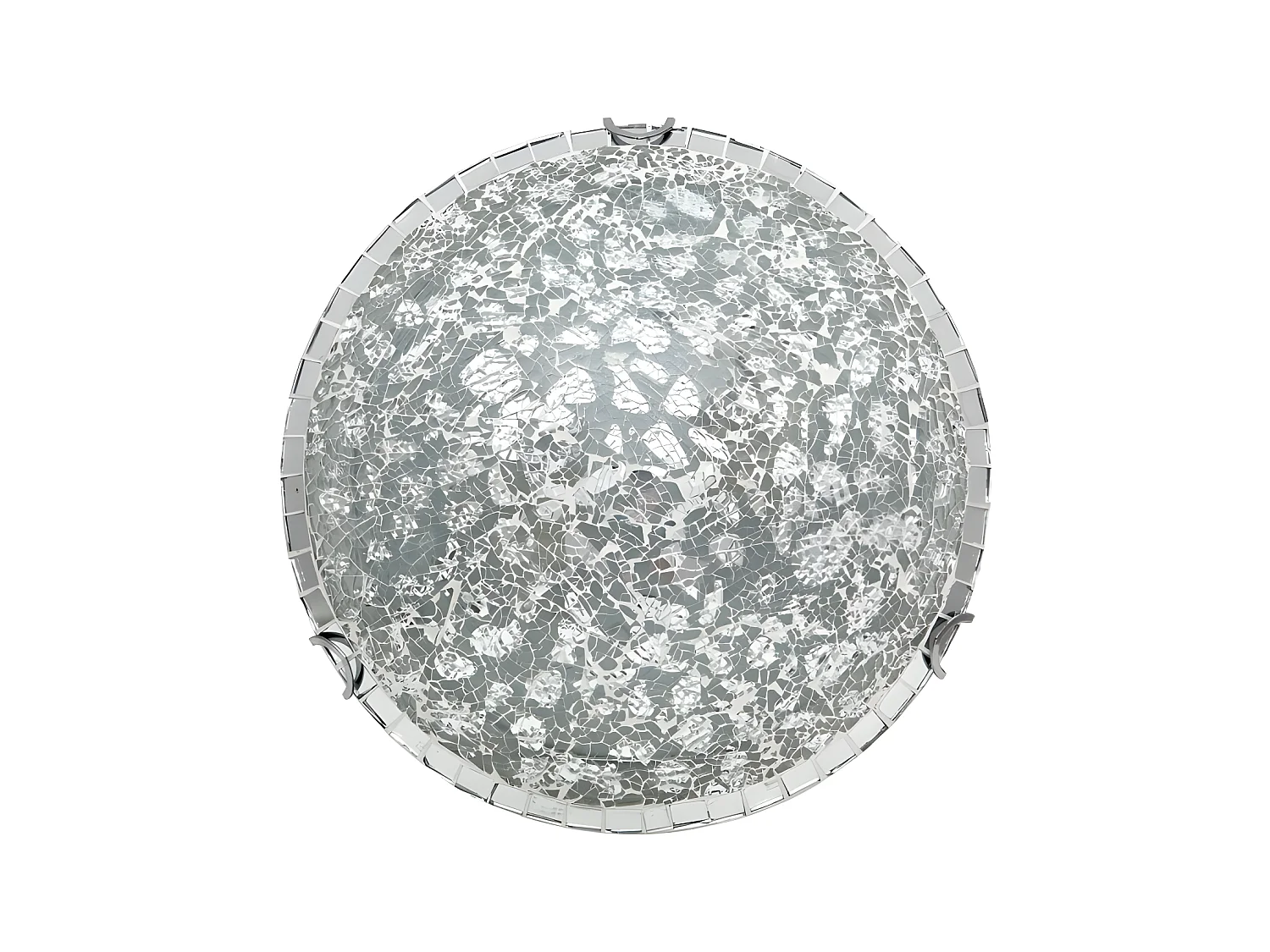 Lampe Plafond avec 3 lumières modèle Tenor couleur Chrome Mosaic FABRILAMP