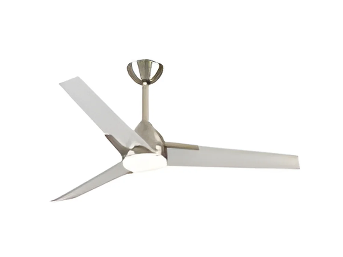 Ventilatore DC ARGESTE nickel Led 22w con 3 temperature e memory Fabrilamp