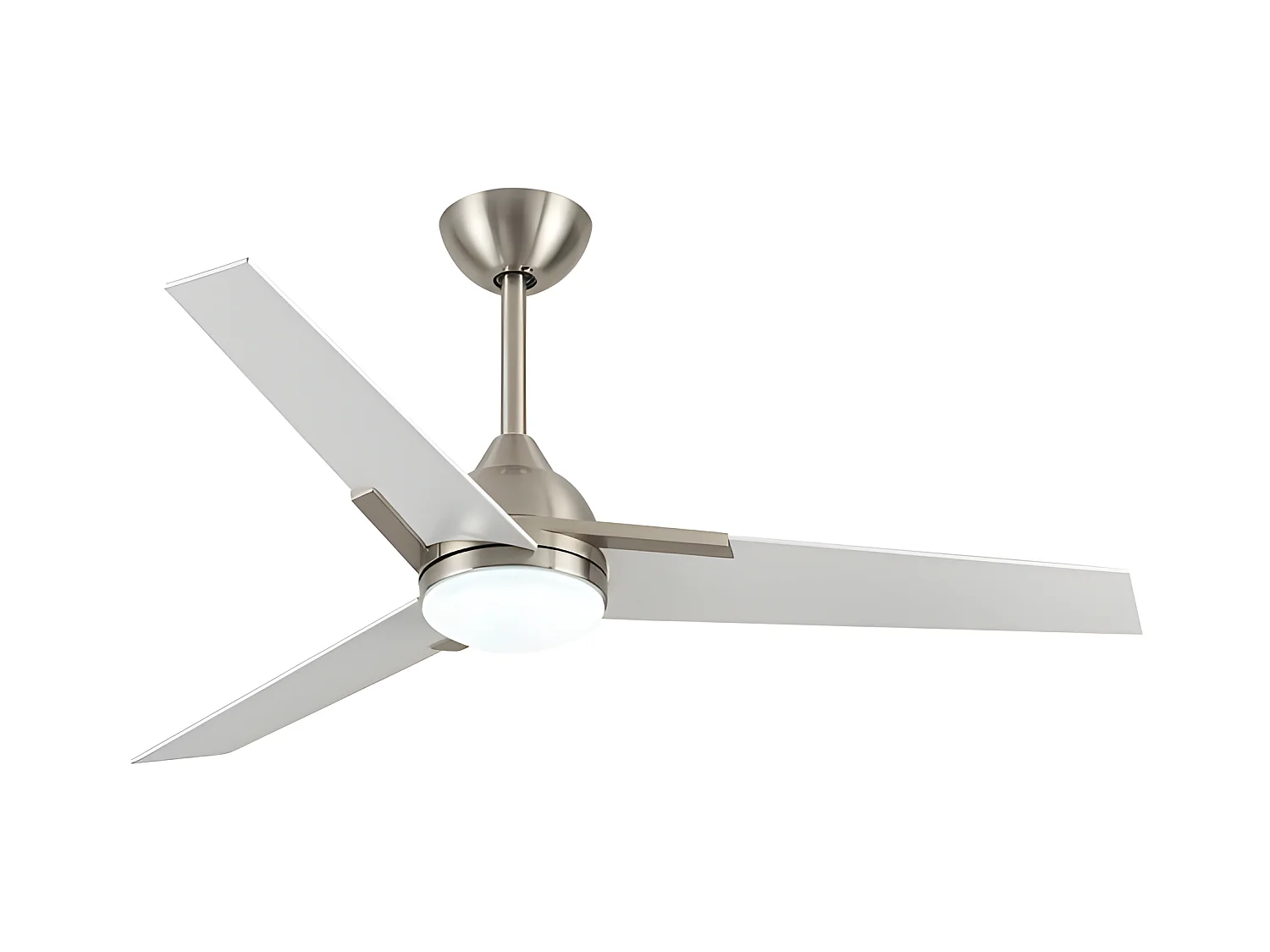 Ventilatore DC ARGESTE nickel Led 22w con 3 temperature e memory Fabrilamp