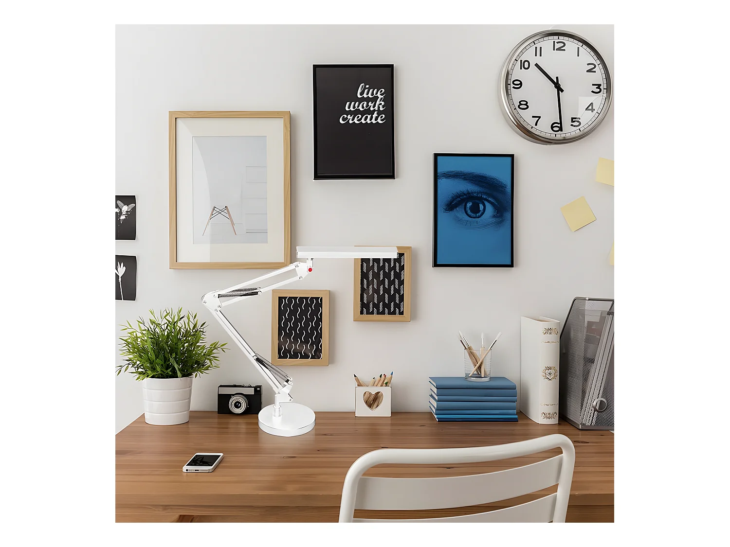 Table flexo HEMATITES noir articulé FABRILAMP