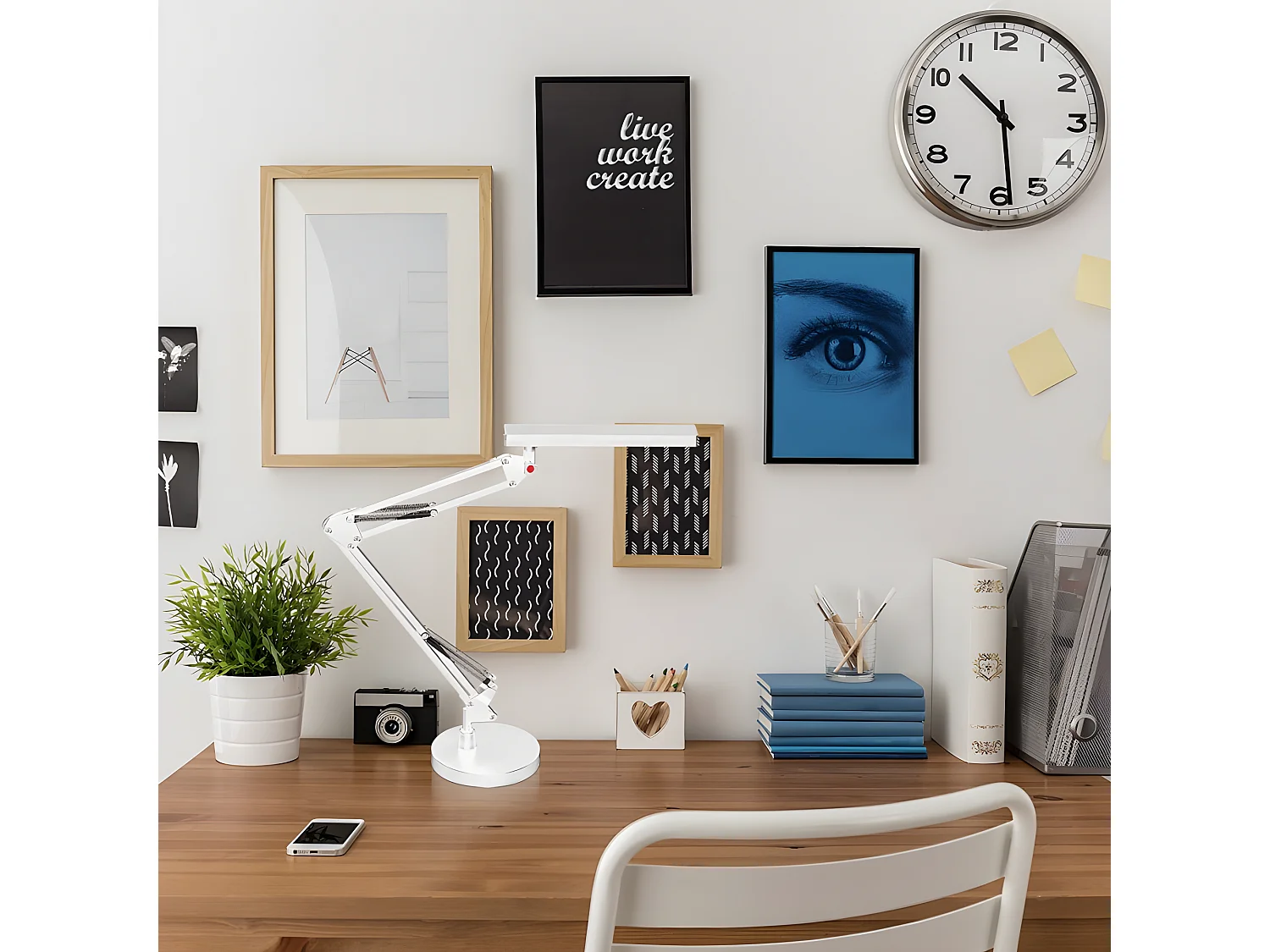 Table flexo HEMATITES noir articulé FABRILAMP