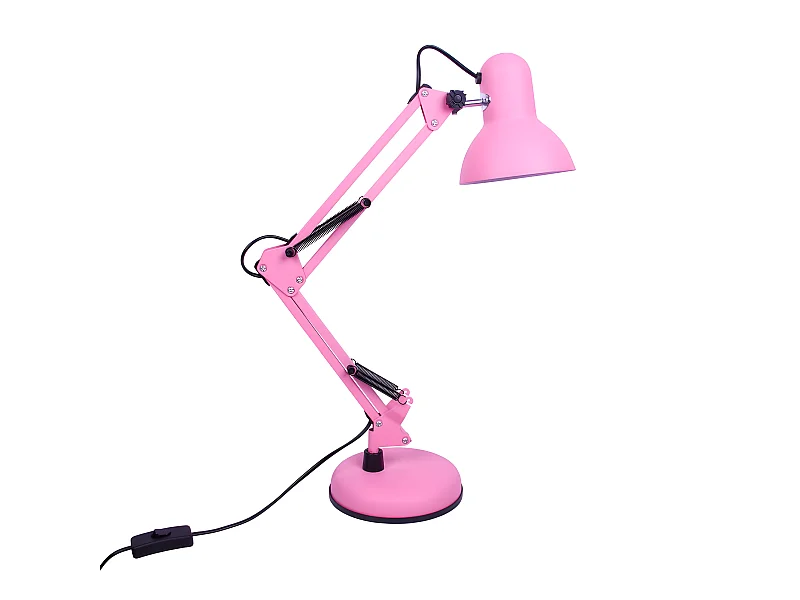 Flexo De Estudio Modelo Antigona Rosa Articulado