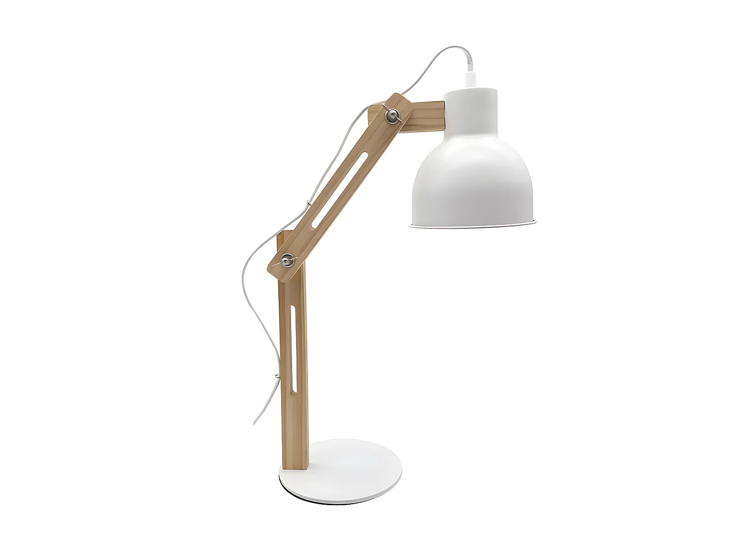 Flexo Blanco/haya modèle Baptista Articulable FABRILAMP