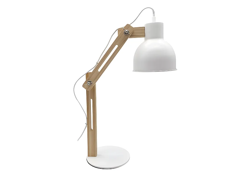 Flexo Blanco/haya modèle Baptista Articulable FABRILAMP