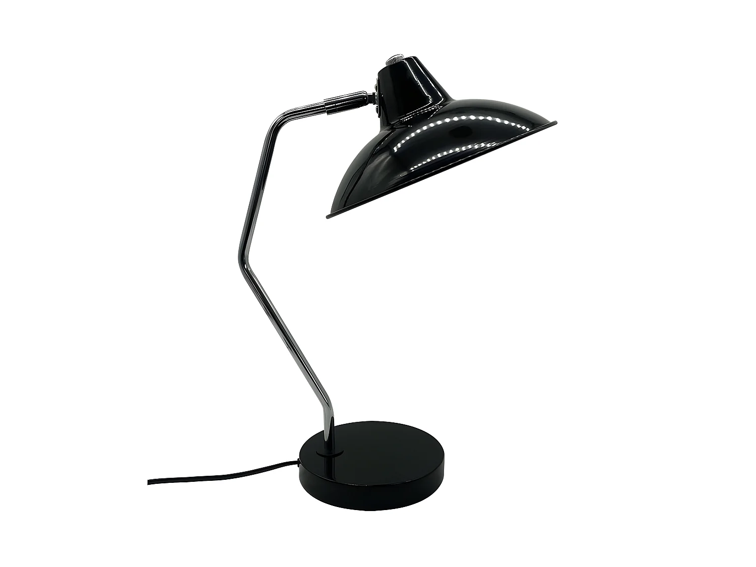 Flexo Orientable Et Articulable modèle Elian Black/Chrome FABRILAMP