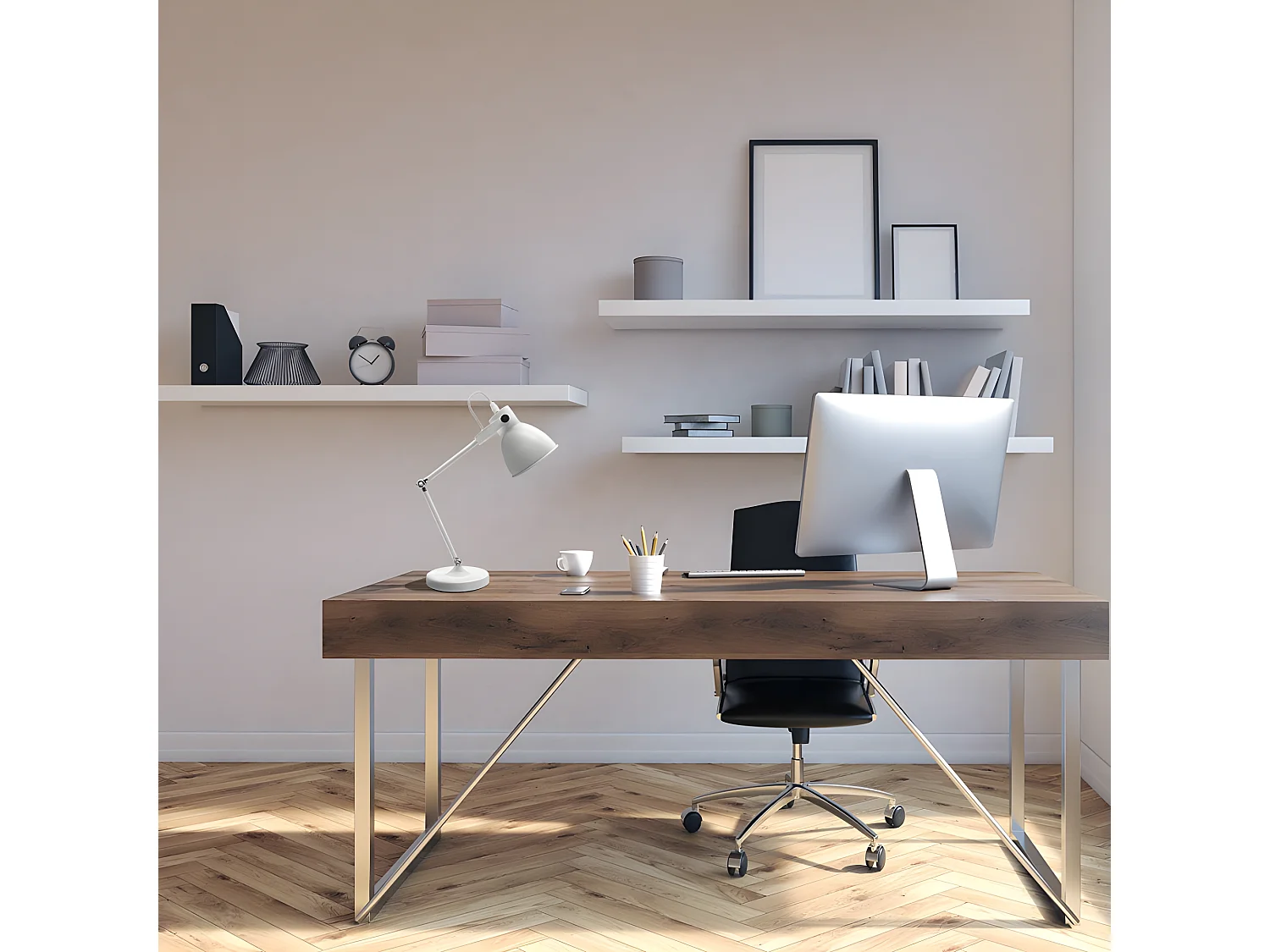 Table Flexo Blanc Articulable modèle Igor FABRILAMP