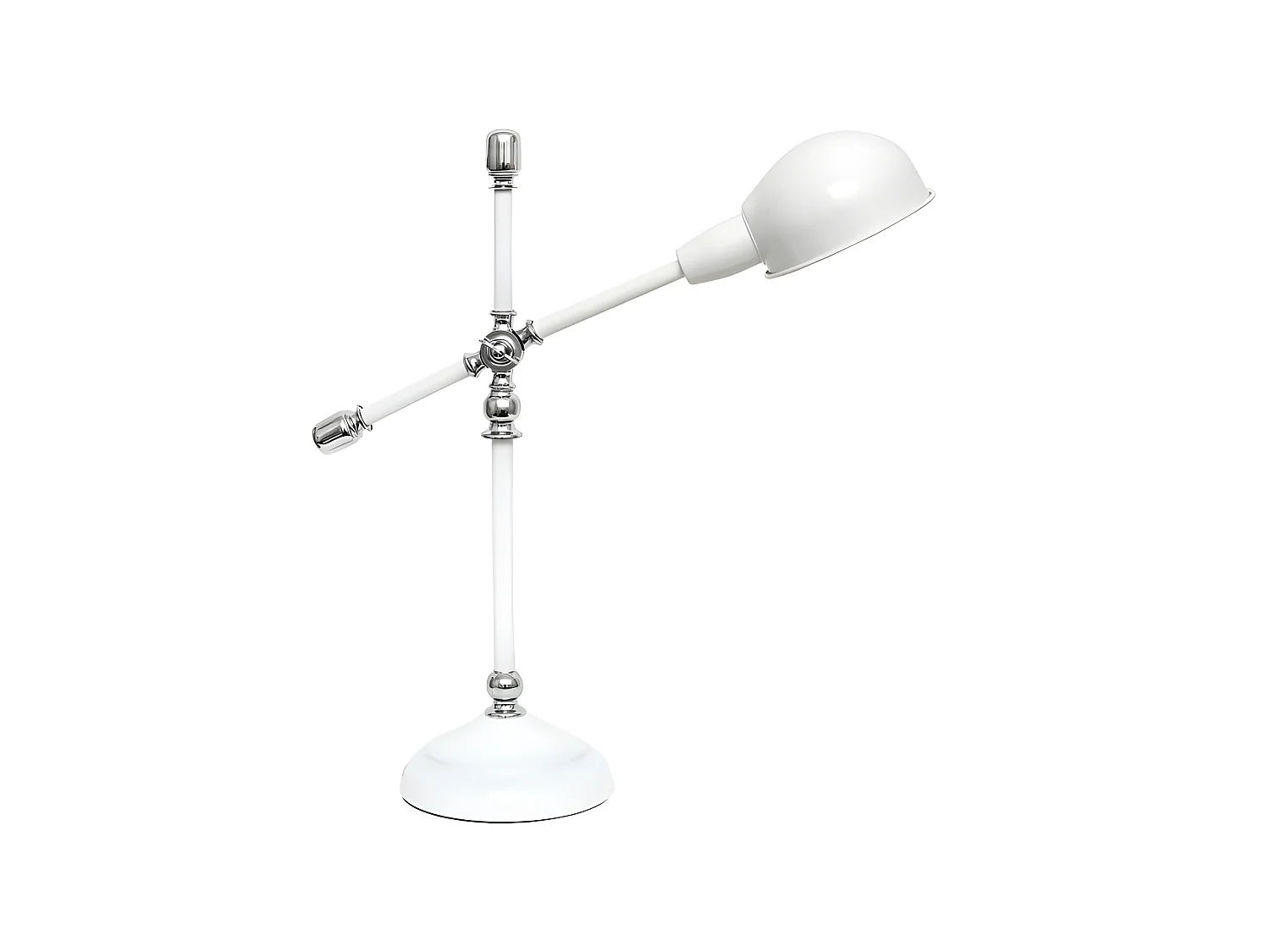 Flexo Lujan 1xe27 White Brightness/Chrome 56x50x18 FABRILAMP.