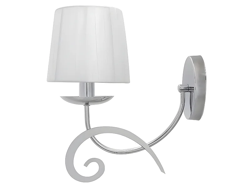 Applica LUXOR cromato con schermo 1 luce FABRILAMP