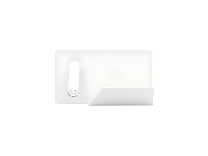 Lampada da parete con mensola e faretto orientabile Miguel Angel FABRILAMP