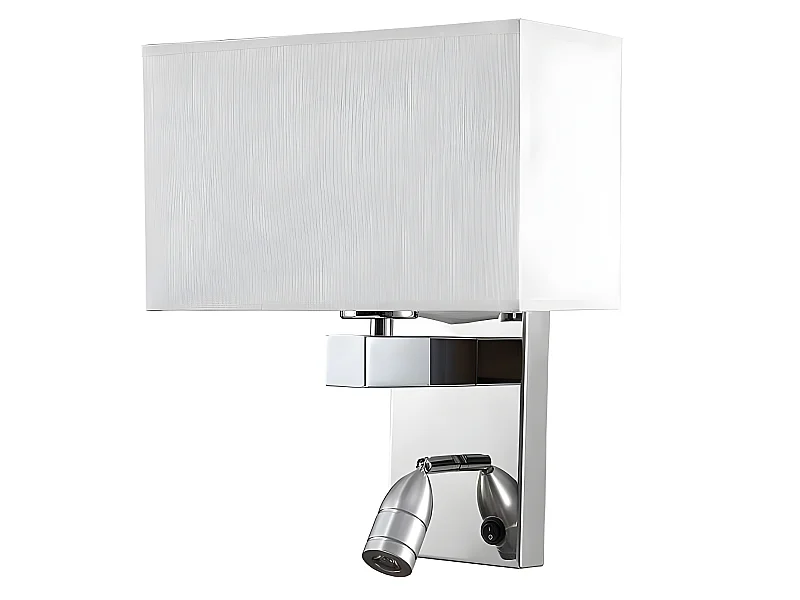 Applicare con DOPPIA ILLUMINAZIONE Gabriel Schermo bianco FABRILAMP