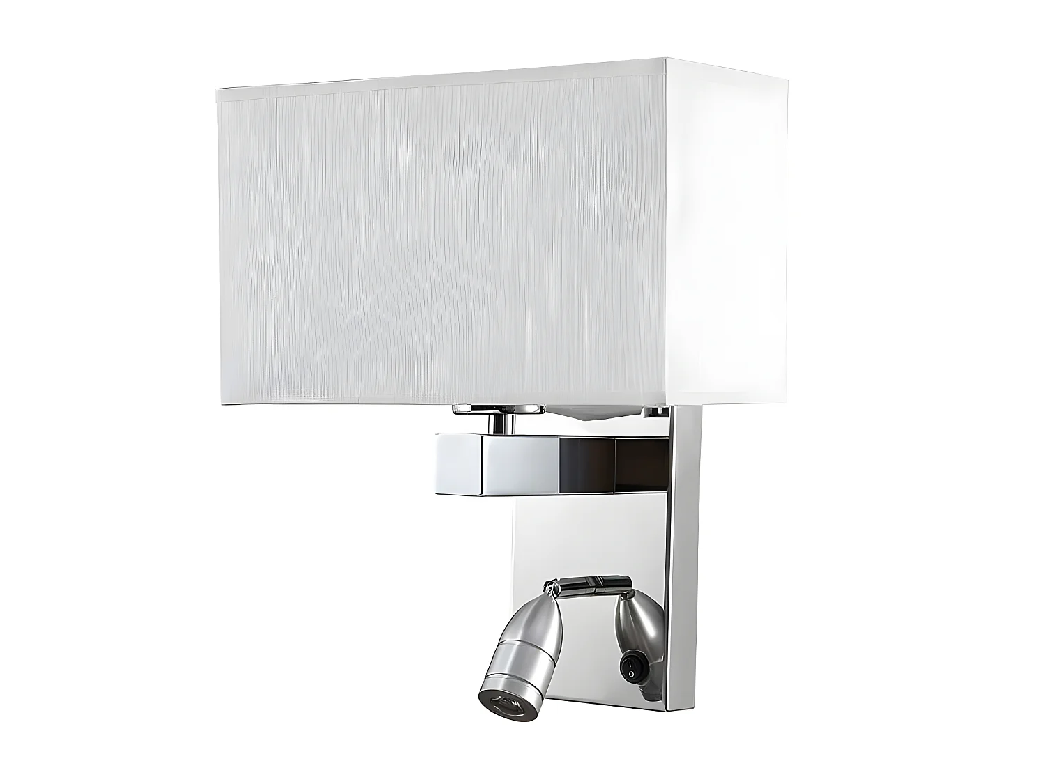 Appliquer avec DOUBLE LIGHTING Gabriel Écran blanc FABRILAMP