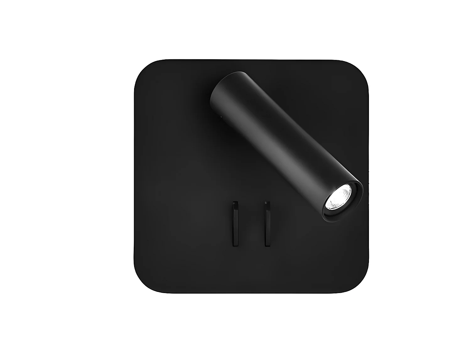 Applicare MANET Square Color Nero Doppia Accensione FABRILAMP