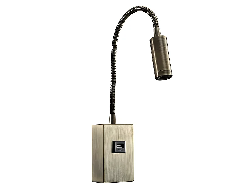 Appliquer 3w modèle Capote cuir articulable et réglable FABRILAMP