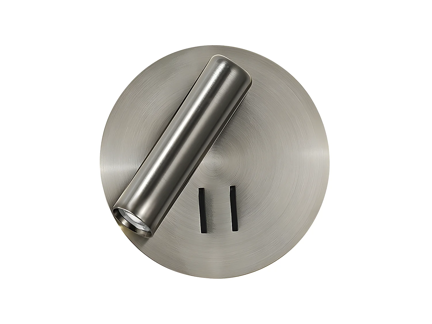 Applicare Redondo con faretto modello Manet in colore Nichel FABRILAMP