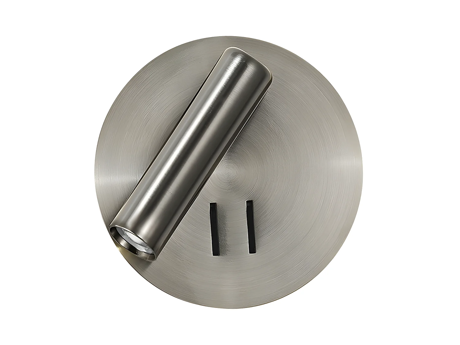 Applicare Redondo con faretto modello Manet in colore Nichel FABRILAMP