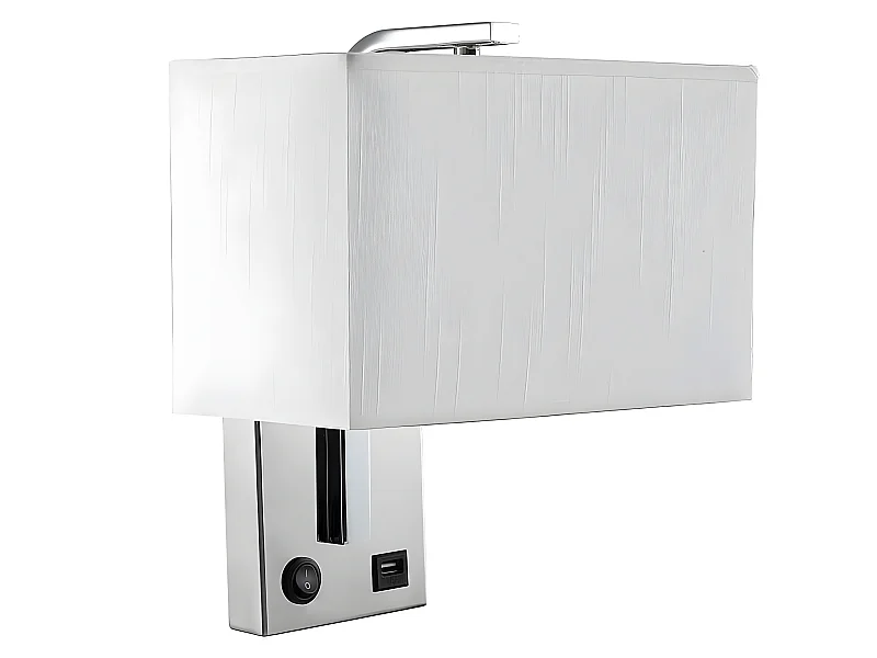 Postulez avec le port USB modèle Agatha avec écran blanc FABRILAMP