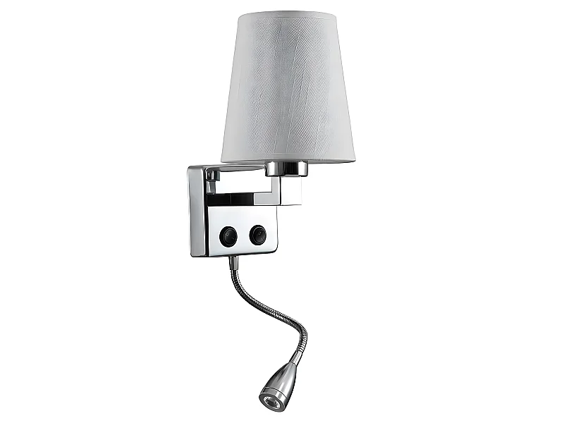 Lampada da parete 3w modello PAULO in cromo con doppia accensione FABRILAMP