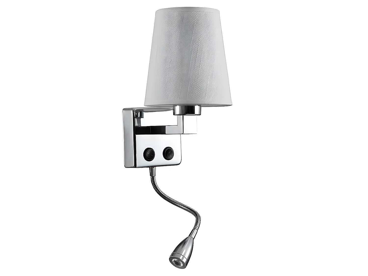 Applique murale 3w modèle PAULO en chrome avec double allumage FABRILAMP