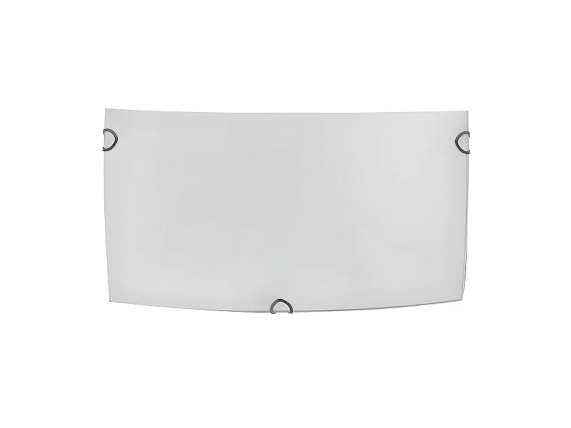 Applica rettangolare 1 luce modello AYLA bianco FABRILAMP