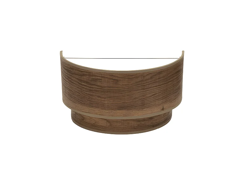 Una lampada LIGHT modello Double Smile color Wood FABRILAMP