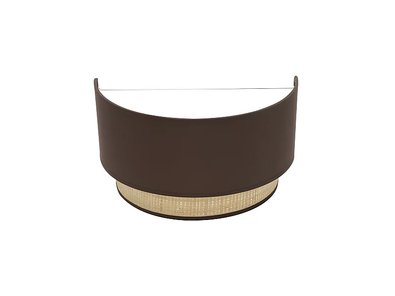 Lampada da parete con dettagli in Natural modello Kandy FABRILAMP