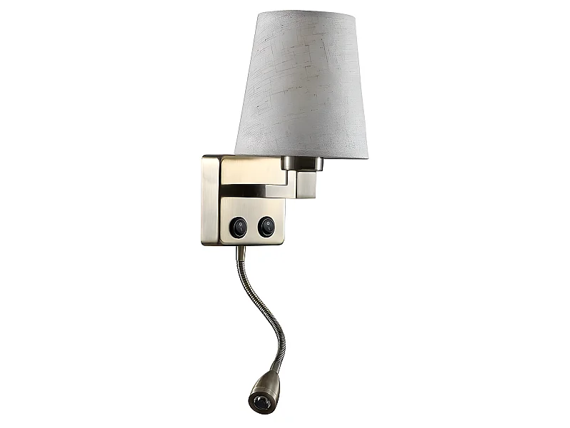 Lampada da parete serie Paulo con Beis 3w Double On schermo FABRILAMP