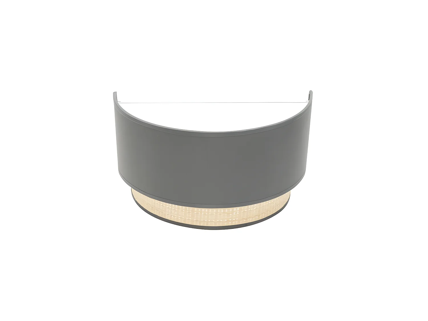 Lampada da parete in grigio modello Kandy 1luz FABRILAMP