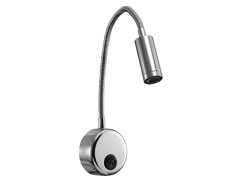 Applique murale en Chrome 3w series Edgar Réglable FABRILAMP