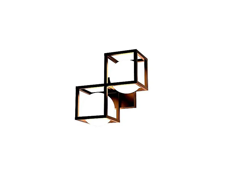 Appliquez deux lampes métalliques DESIGUAL avec des MANTRA de tulipes sphériques