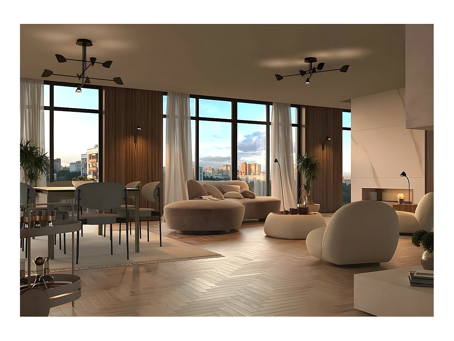 Appliquer led modèle CAPPUCCINA noir 6w MANTRA