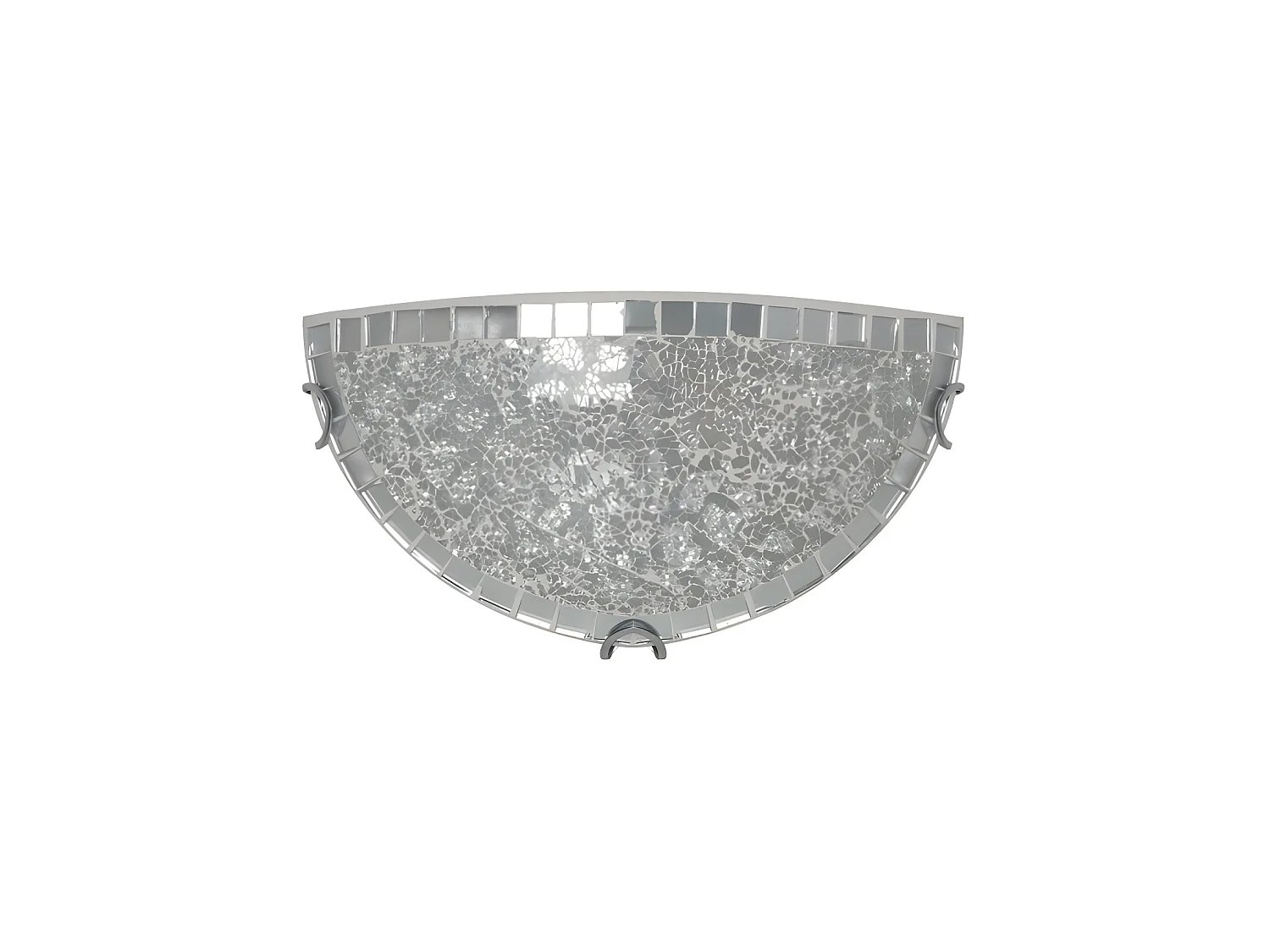 Lampada da parete semicircolare Mosaico colore Cromo modello Tenor 1xE27 FABRILAMP