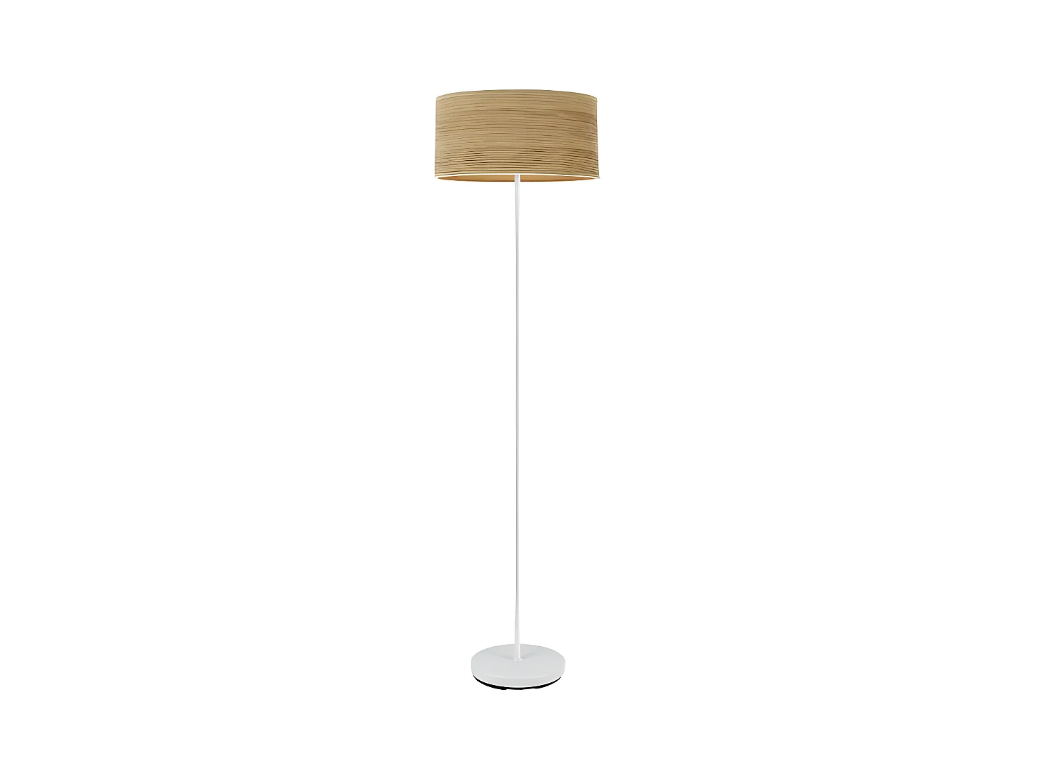 Lampadaire avec écran couleur bois Clara Jerte FABRILAMP