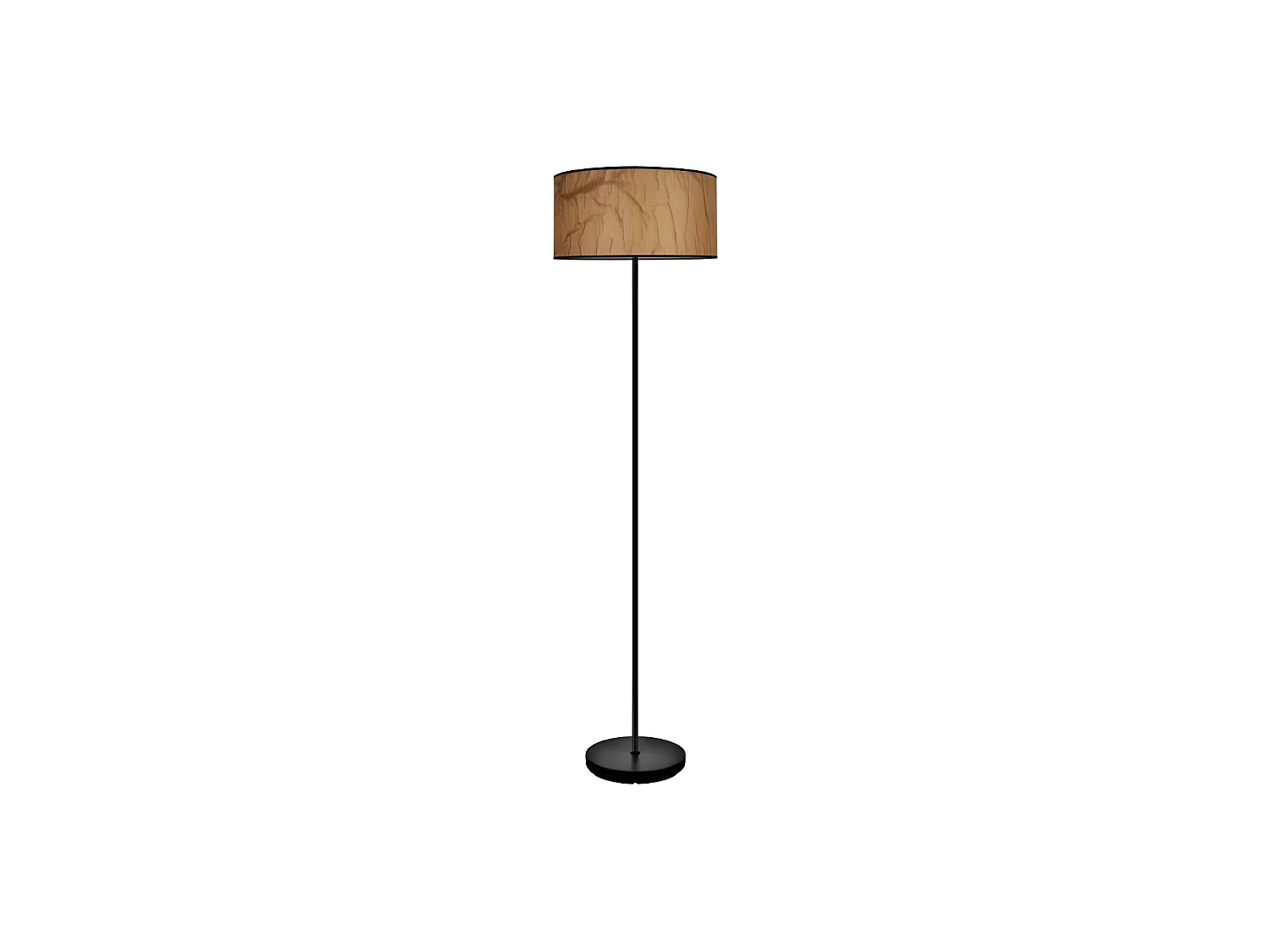 Pied de salon PERGAMINO avec modèle en métal noir Papyrus FABRILAMP