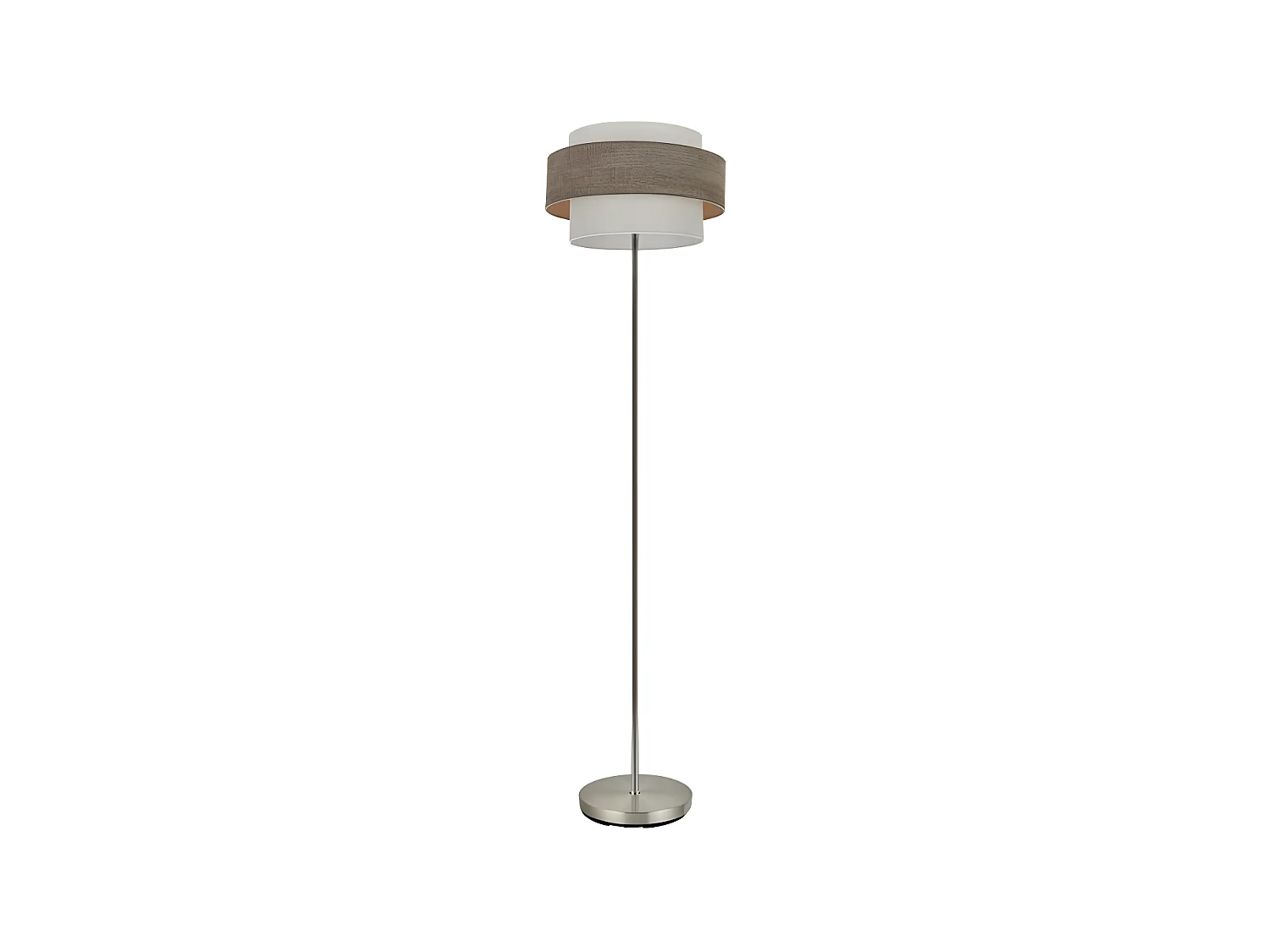 Lampe à pied 1 lumière modèle Myriam couleur Bois Gris FABRILAMP