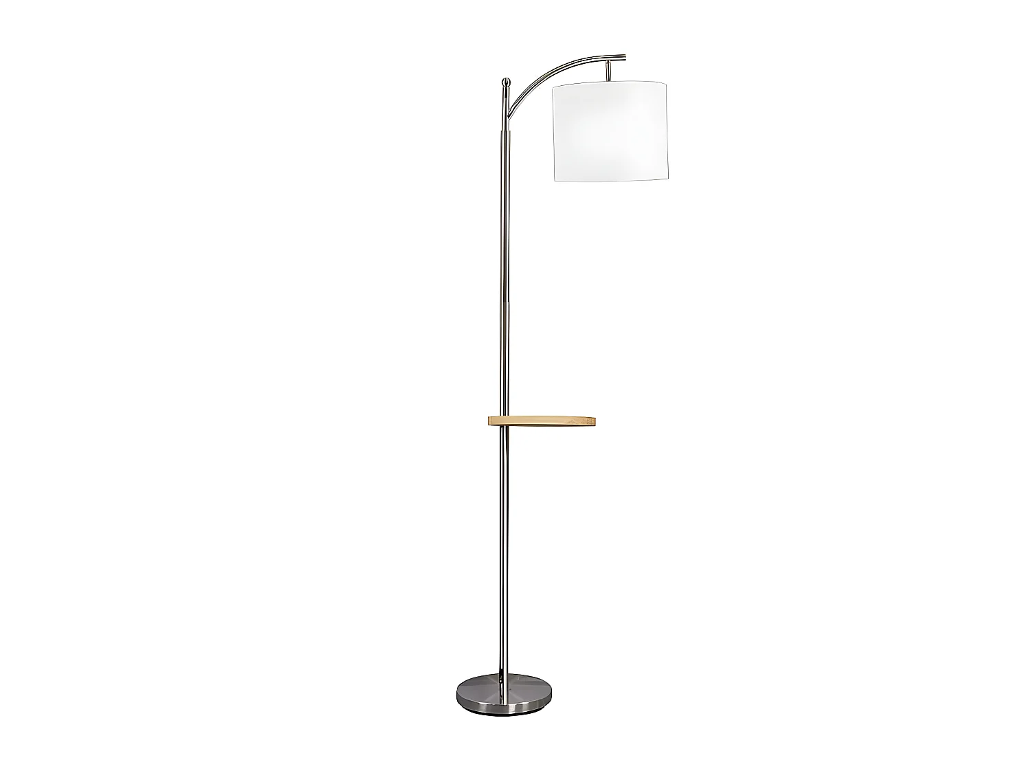 Pie Salon nickel modèle SEDA avec écran blanc FABRILAMP