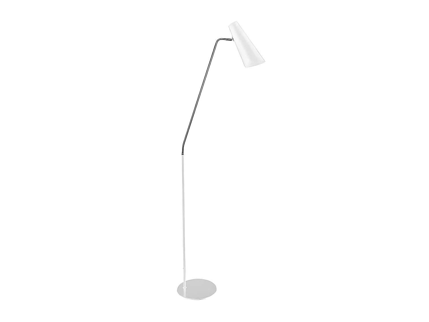 Lampe à pied blanche modèle MAJORIS FABRILAMP orienable
