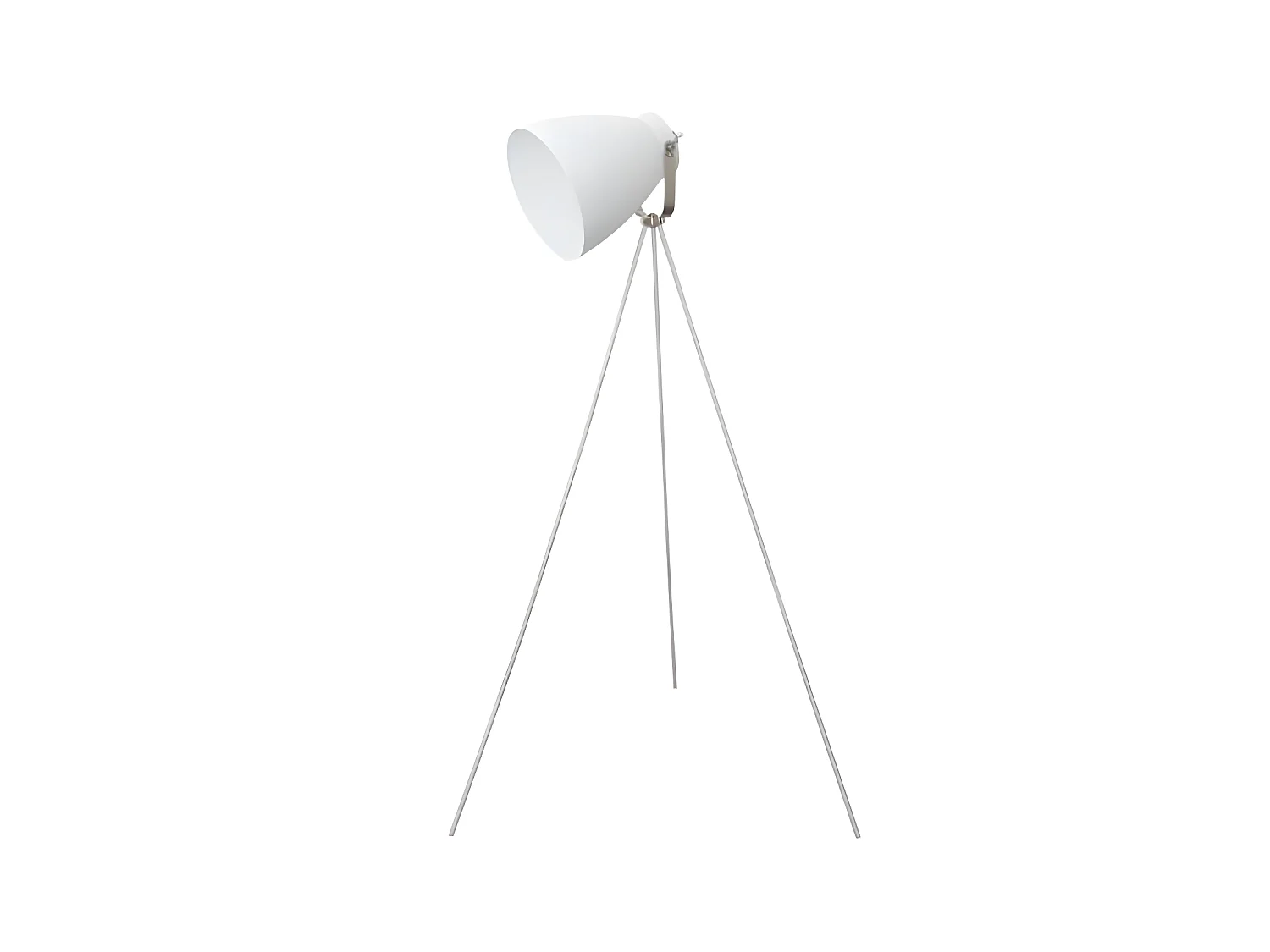 Pie Salon Tripode Modelo Getting 1xe27  Acabado Blanco 85d