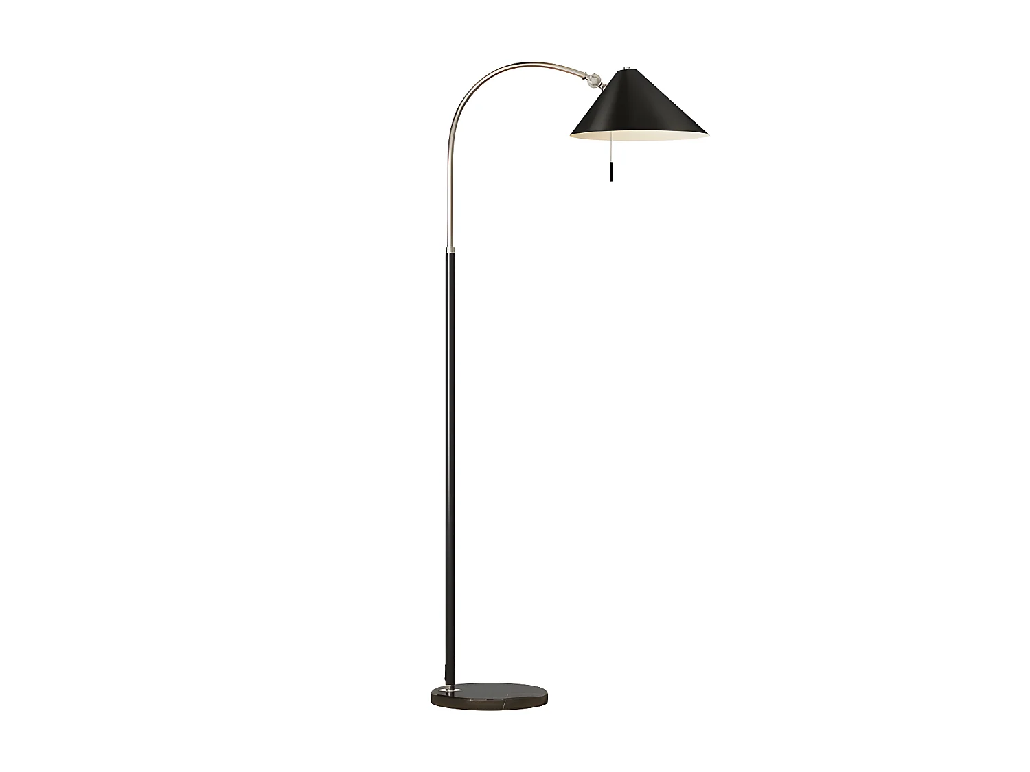 Pie Salon Modello stile vintage EMPIRE Nero One Light FABRILAMP