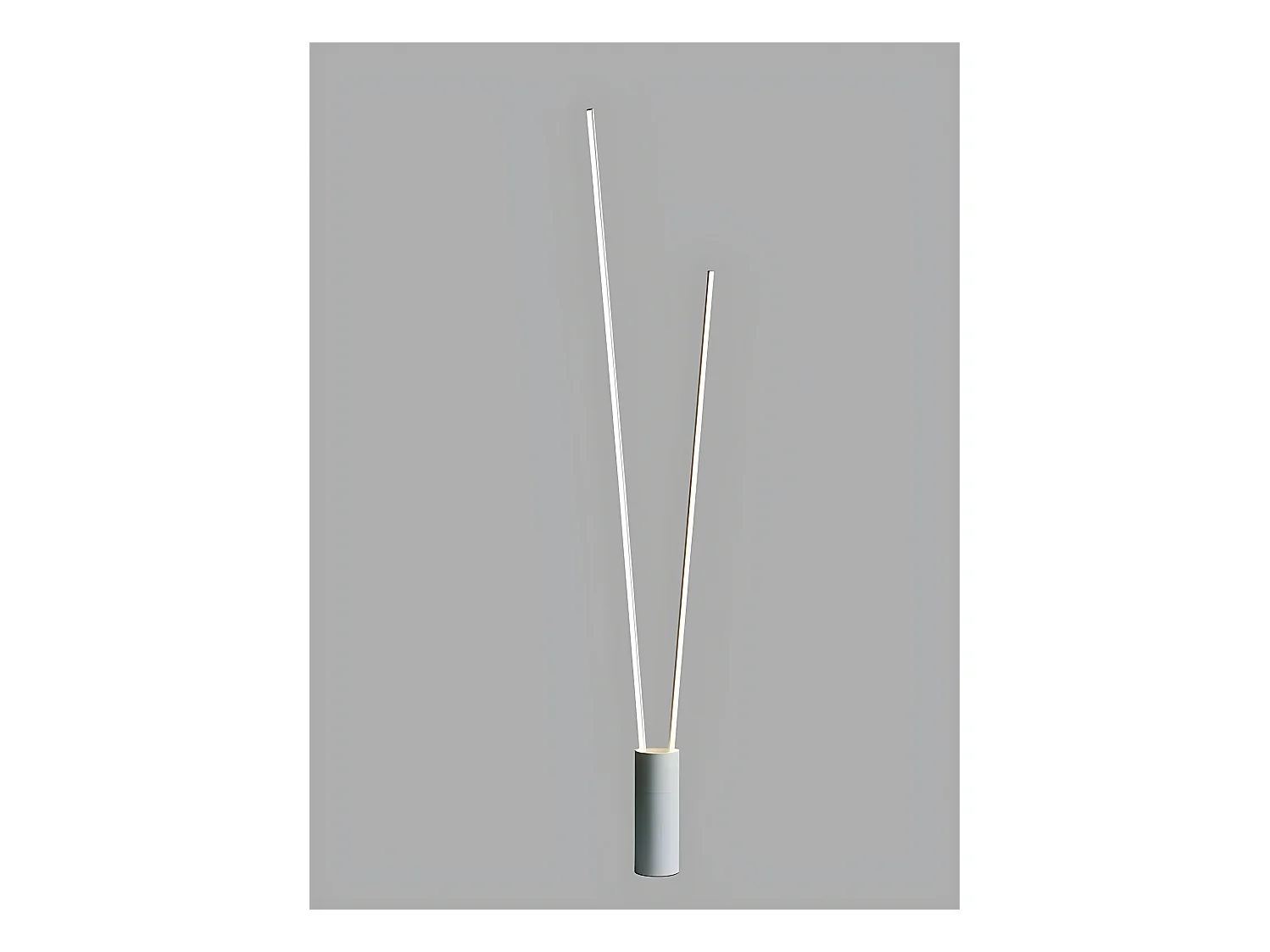 Pied de salon LED en aluminium dimable, en MANTRA blanc vertical