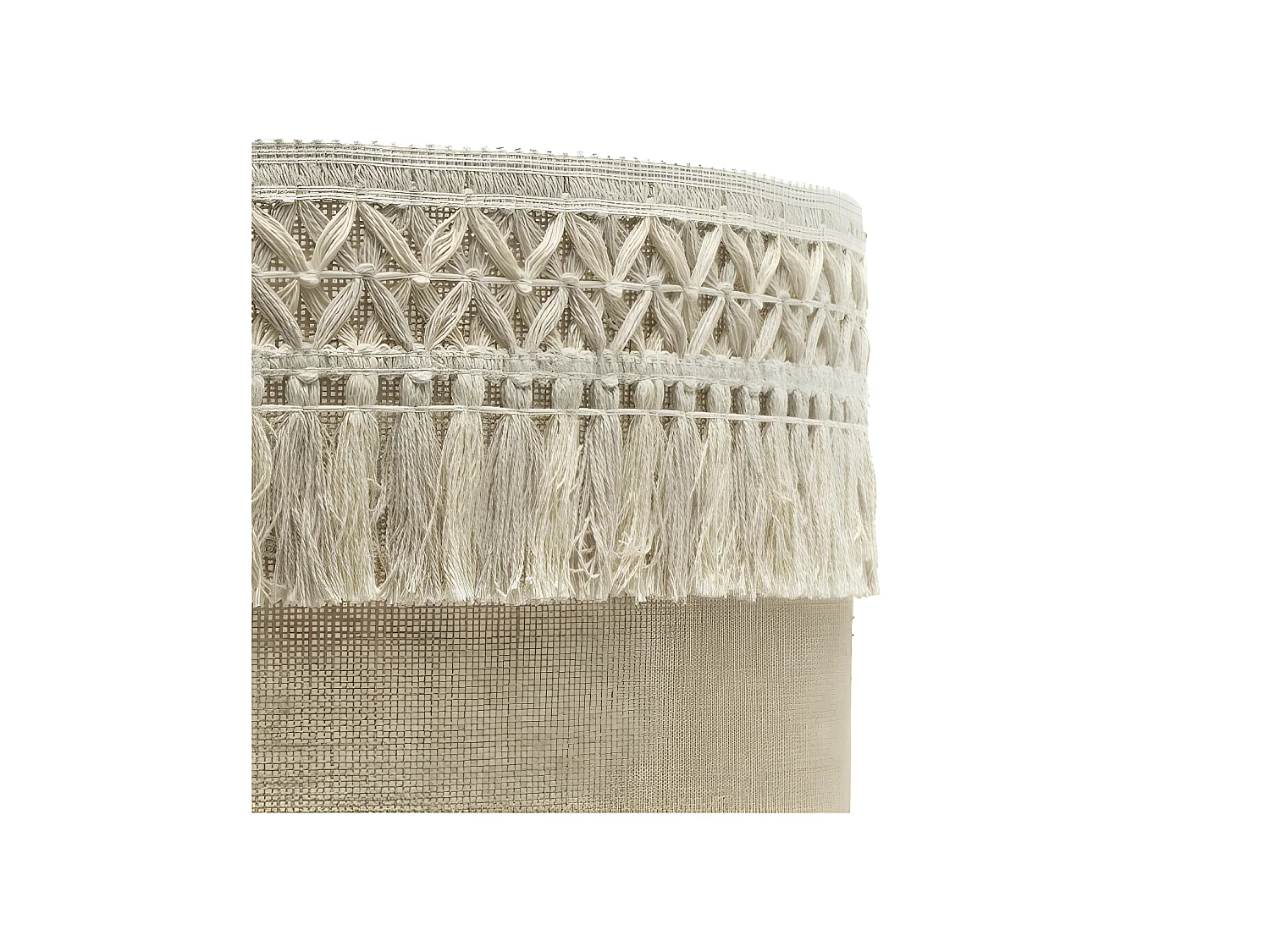 Rustic Salon Pie FABRILAMP de la série EKATERINA finition beige