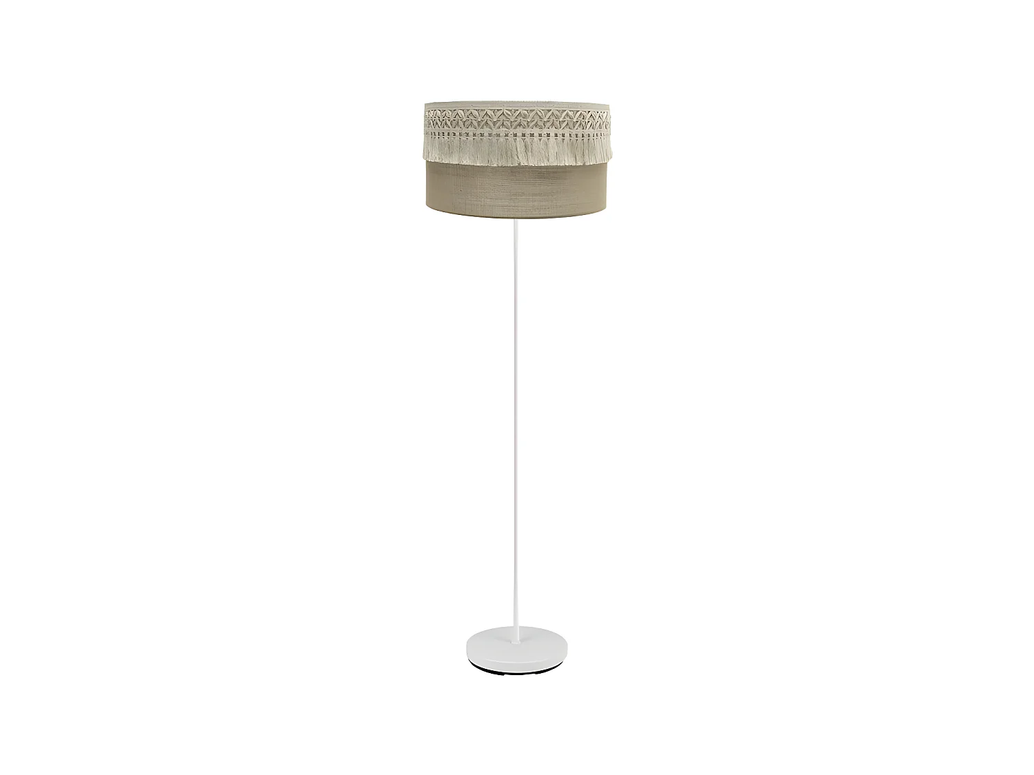 Rustic Salon Pie FABRILAMP dalla finitura beige della serie EKATERINA