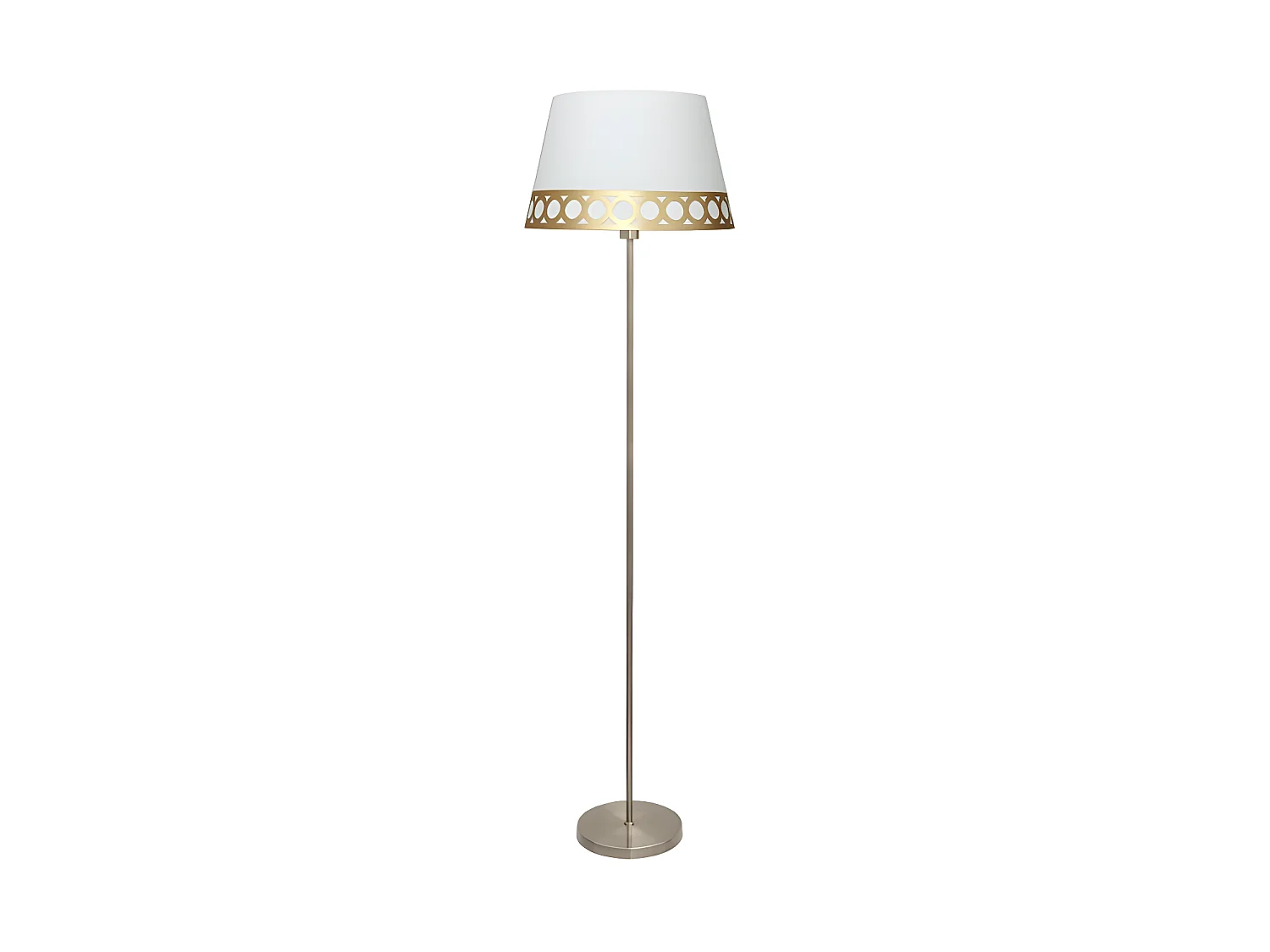 Lampada da terra Salon Dalia 1xe27 Bianco/oro di FABRILAMP.