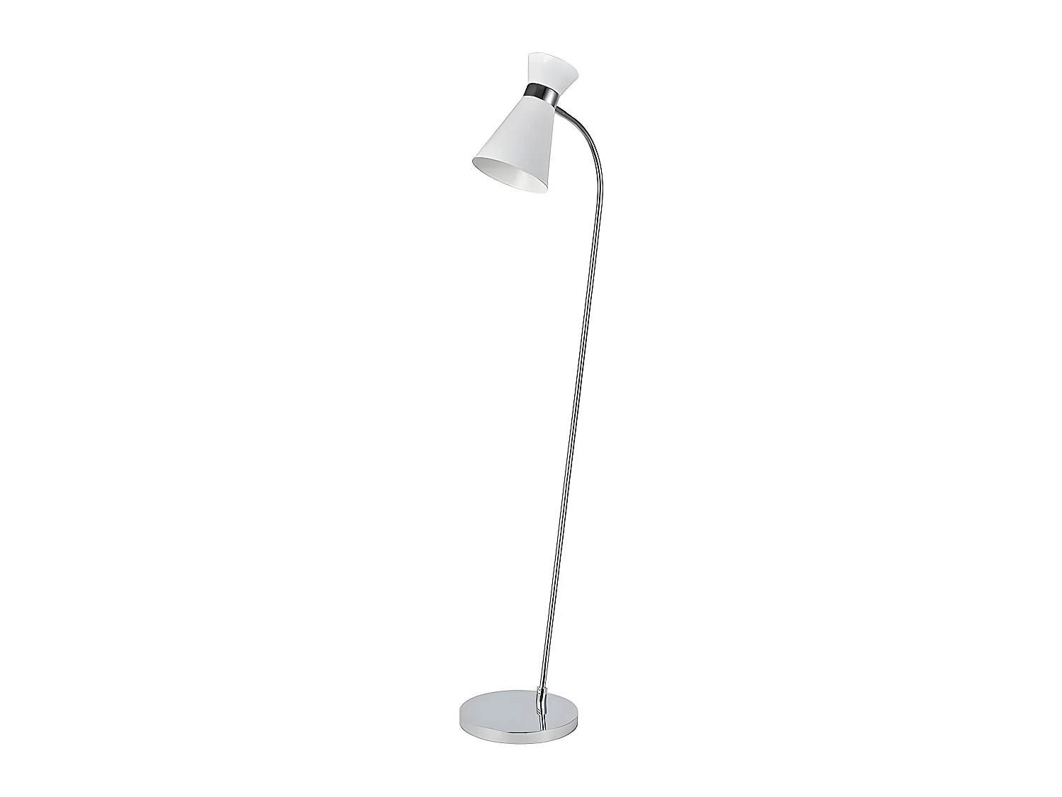 Pied de salon blanc modèle PETRA réglable FABRILAMP