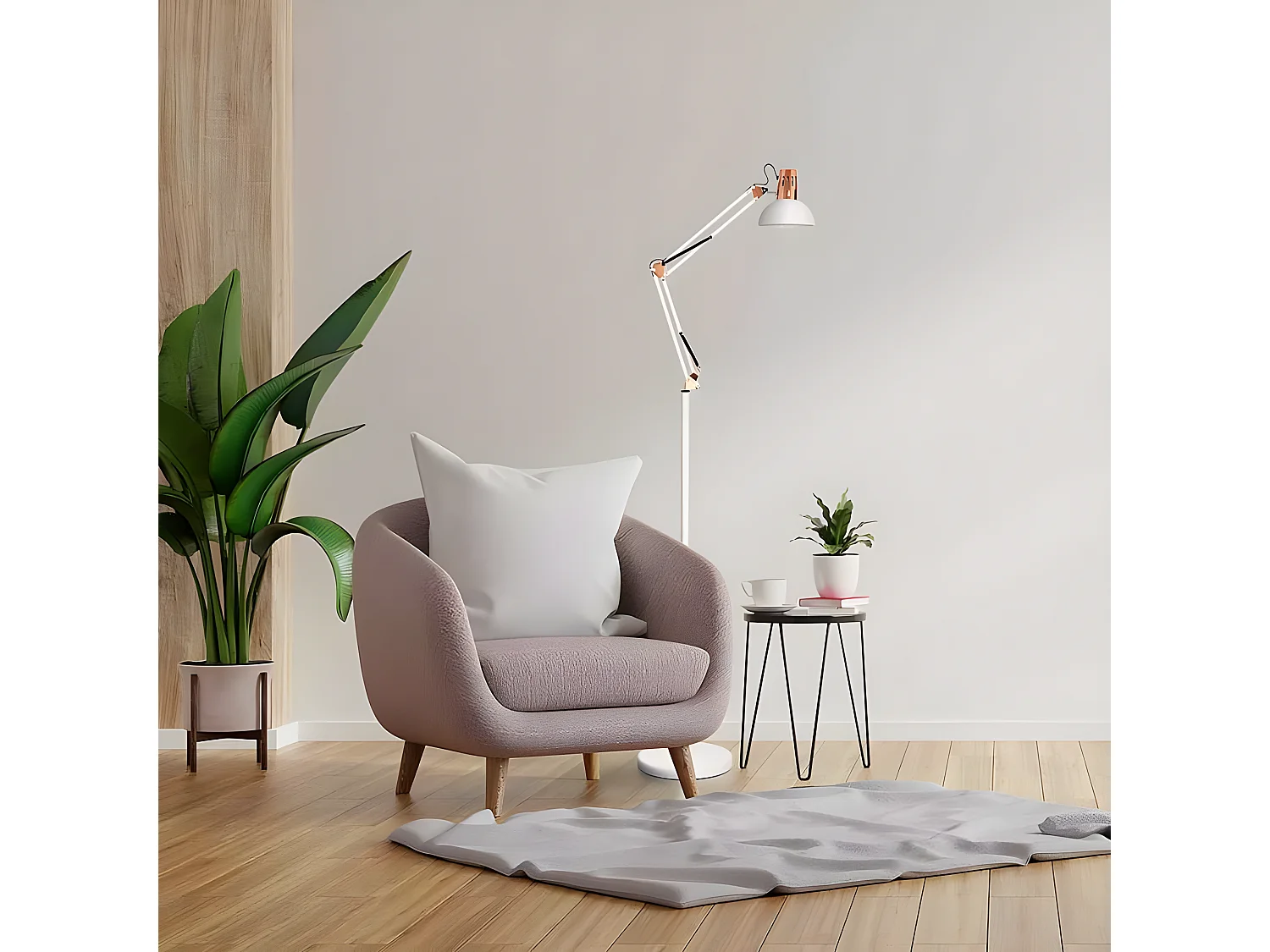 Lampada da sole formato Flexo RUTILO nero FABRILAMP