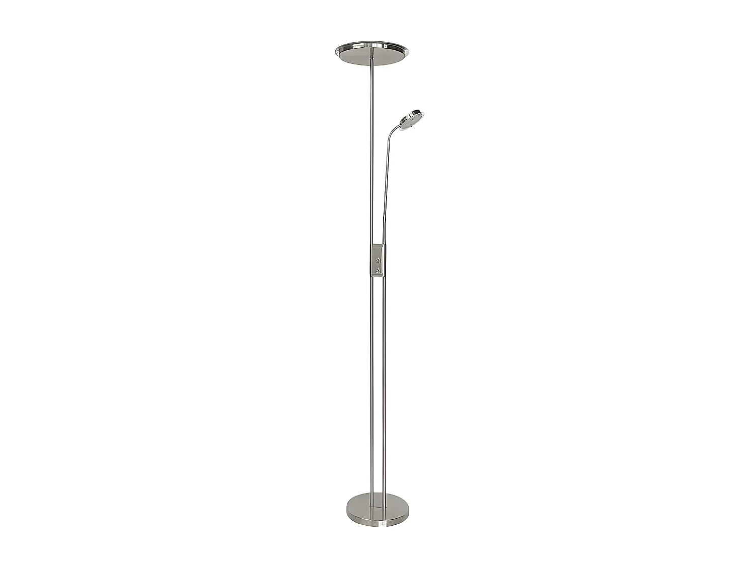 Foot Of Salon ANTARES nickel avec double éclairage FABRILAMP
