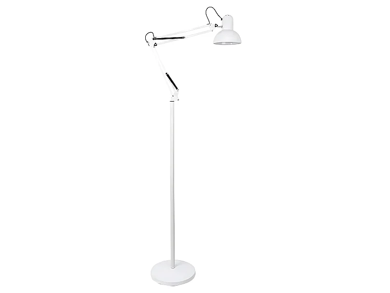 Flexo De Pie Articulable blanc modèle RUTILO FABRILAMP