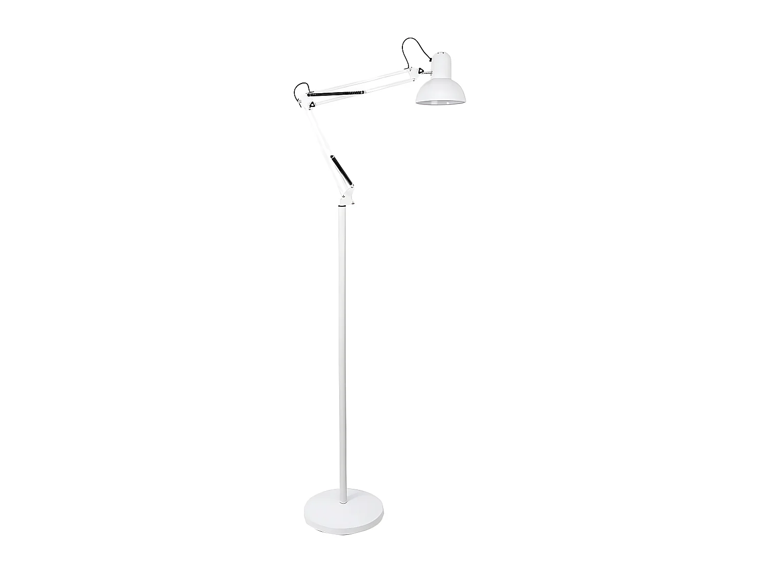 Flexo De Pie Articulable blanc modèle RUTILO FABRILAMP